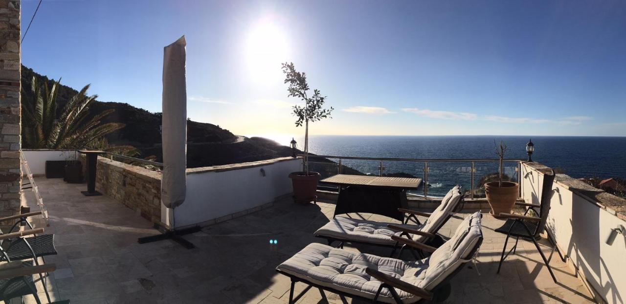 Astra-Ferienhaus Mit Grosser Dachterrasse Und Top-Ausstattung In Nas Armenistis  Exteriör bild